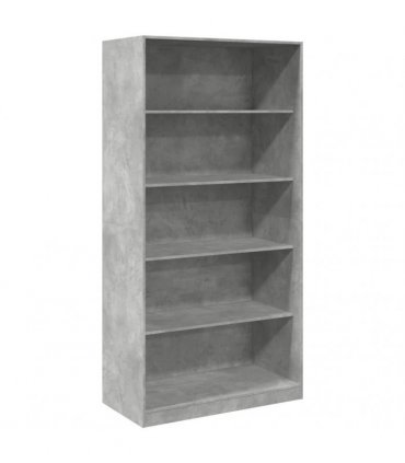 vidaXL Wardrobe Concrete Grey 100x50x200 cm Engineered Wood