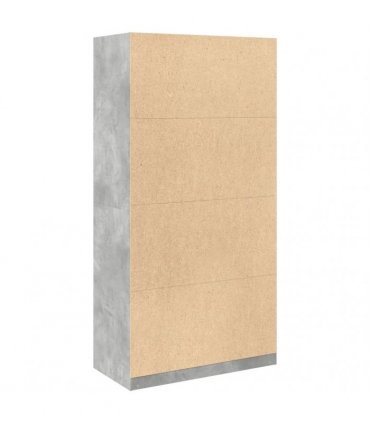 vidaXL Wardrobe Concrete Grey 100x50x200 cm Engineered Wood