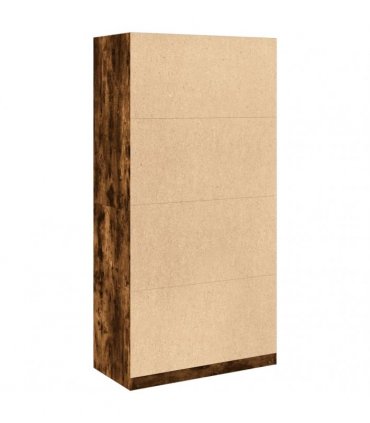 vidaXL Wardrobe Smoked Oak 100x50x200 cm Engineered Wood