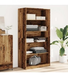 vidaXL Wardrobe Old Wood 100x50x200 cm Engineered Wood