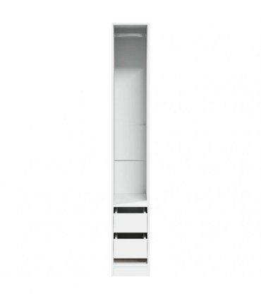 vidaXL Wardrobe White 30x50x200 cm Engineered Wood