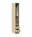 vidaXL Wardrobe Sonoma Oak 30x50x200 cm Engineered Wood