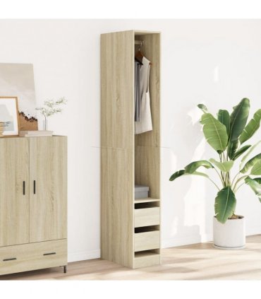 vidaXL Wardrobe Sonoma Oak 30x50x200 cm Engineered Wood
