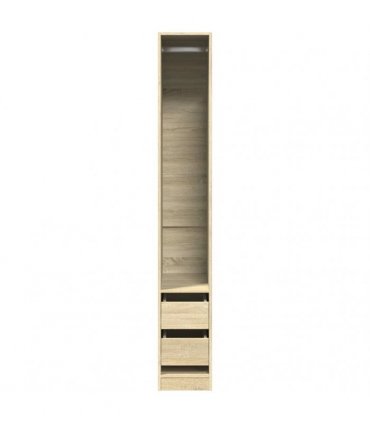 vidaXL Wardrobe Sonoma Oak 30x50x200 cm Engineered Wood