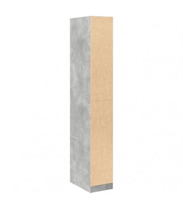 vidaXL Wardrobe Concrete Grey 30x50x200 cm Engineered Wood