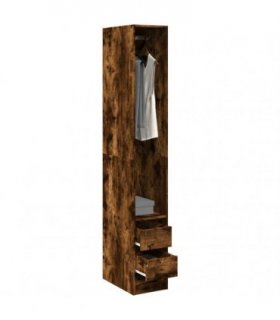 vidaXL Wardrobe Smoked Oak 30x50x200 cm Engineered Wood