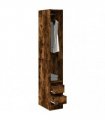 vidaXL Wardrobe Smoked Oak 30x50x200 cm Engineered Wood