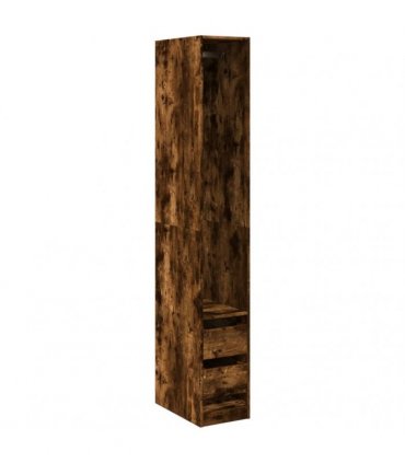 vidaXL Wardrobe Smoked Oak 30x50x200 cm Engineered Wood