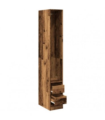 vidaXL Wardrobe Old Wood 30x50x200 cm Engineered Wood