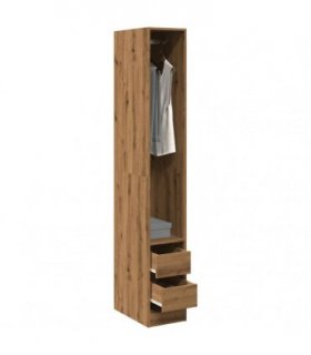 vidaXL Wardrobe Artisian Oak 30x50x200 cm Engineered Wood