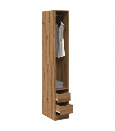 vidaXL Wardrobe Artisian Oak 30x50x200 cm Engineered Wood