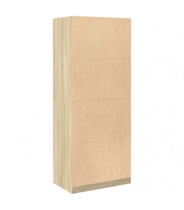 vidaXL Wardrobe Sonoma Oak 80x50x200 cm Engineered Wood