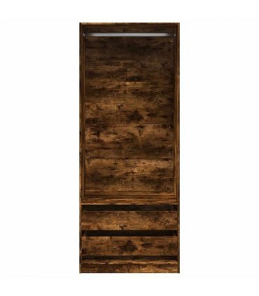 vidaXL Wardrobe Smoked Oak 80x50x200 cm Engineered Wood