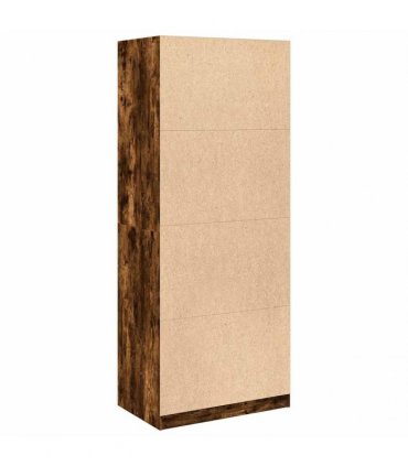 vidaXL Wardrobe Smoked Oak 80x50x200 cm Engineered Wood