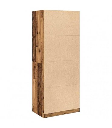 vidaXL Wardrobe Old Wood 80x50x200 cm Engineered Wood