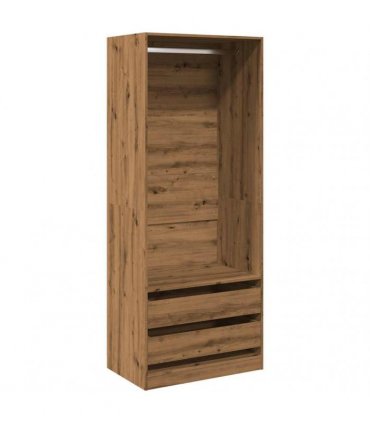vidaXL Wardrobe Artisian Oak 80x50x200 cm Engineered Wood