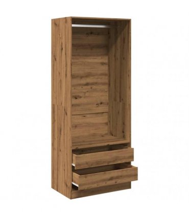 vidaXL Wardrobe Artisian Oak 80x50x200 cm Engineered Wood