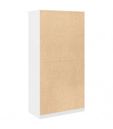 vidaXL Wardrobe White 100x50x200 cm Engineered Wood