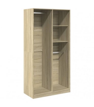 vidaXL Wardrobe Sonoma Oak 100x50x200 cm Engineered Wood