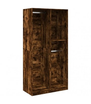 vidaXL Wardrobe Smoked Oak 100x50x200 cm Engineered Wood