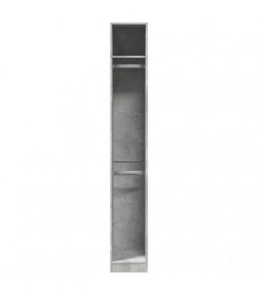 vidaXL Wardrobe Concrete Grey 30x50x200 cm Engineered Wood