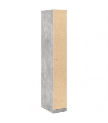 vidaXL Wardrobe Concrete Grey 30x50x200 cm Engineered Wood