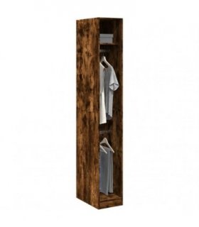 vidaXL Wardrobe Smoked Oak 30x50x200 cm Engineered Wood