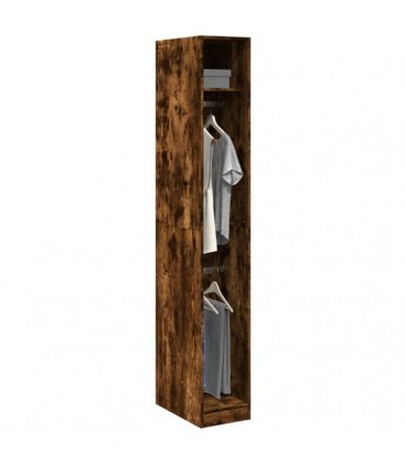 vidaXL Wardrobe Smoked Oak 30x50x200 cm Engineered Wood