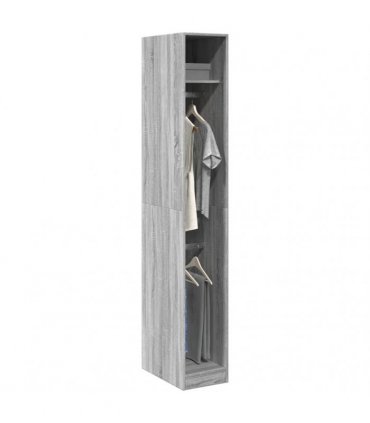vidaXL Wardrobe Grey Sonoma 30x50x200 cm Engineered Wood
