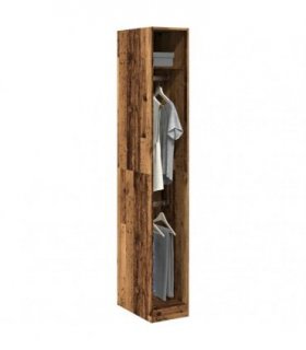 vidaXL Wardrobe Old Wood 30x50x200 cm Engineered Wood