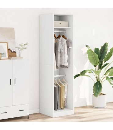 vidaXL Wardrobe White 50x50x200 cm Engineered Wood