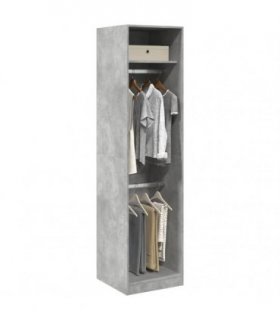 vidaXL Wardrobe Concrete Grey 50x50x200 cm Engineered Wood