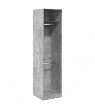 vidaXL Wardrobe Concrete Grey 50x50x200 cm Engineered Wood