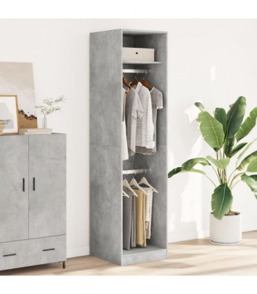 vidaXL Wardrobe Concrete Grey 50x50x200 cm Engineered Wood