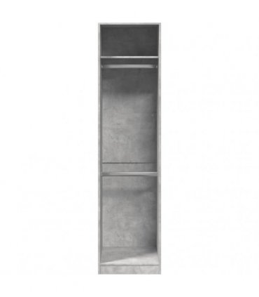 vidaXL Wardrobe Concrete Grey 50x50x200 cm Engineered Wood