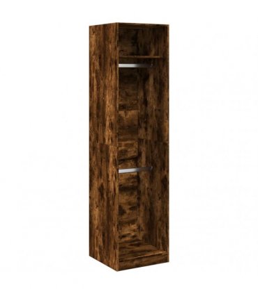 vidaXL Wardrobe Smoked Oak 50x50x200 cm Engineered Wood