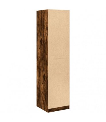 vidaXL Wardrobe Smoked Oak 50x50x200 cm Engineered Wood
