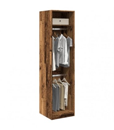 vidaXL Wardrobe Old Wood 50x50x200 cm Engineered Wood