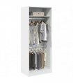 vidaXL Wardrobe White 80x50x200 cm Engineered Wood