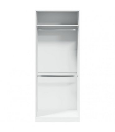 vidaXL Wardrobe White 80x50x200 cm Engineered Wood