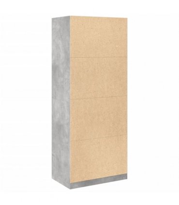 vidaXL Wardrobe Concrete Grey 80x50x200 cm Engineered Wood