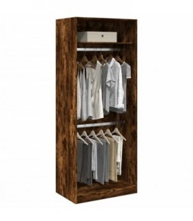 vidaXL Wardrobe Smoked Oak 80x50x200 cm Engineered Wood
