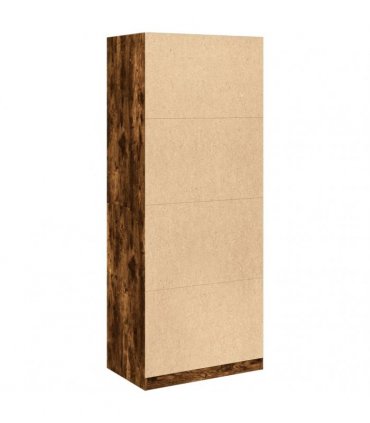 vidaXL Wardrobe Smoked Oak 80x50x200 cm Engineered Wood