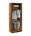 vidaXL Wardrobe Old Wood 80x50x200 cm Engineered Wood