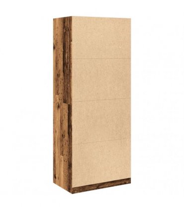 vidaXL Wardrobe Old Wood 80x50x200 cm Engineered Wood