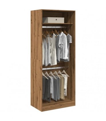 vidaXL Wardrobe Artisian Oak 80x50x200 cm Engineered Wood