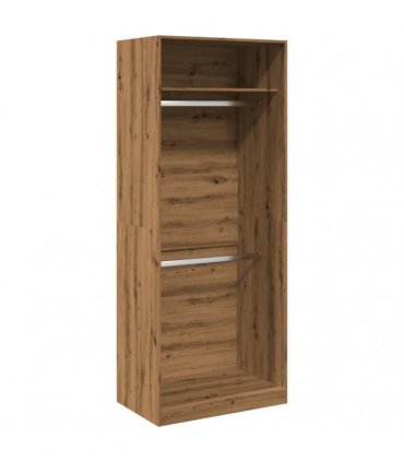 vidaXL Wardrobe Artisian Oak 80x50x200 cm Engineered Wood