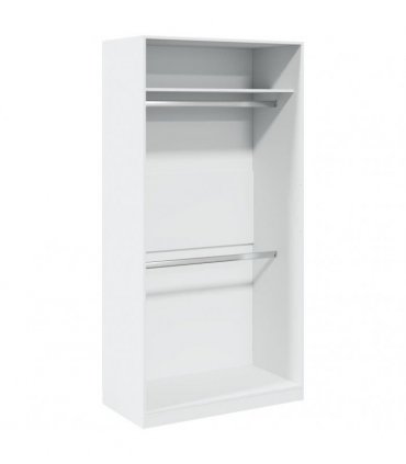 vidaXL Wardrobe White 100x50x200 cm Engineered Wood