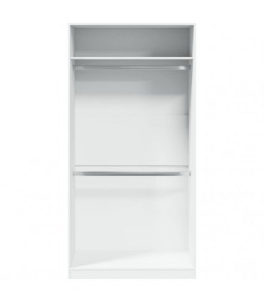 vidaXL Wardrobe White 100x50x200 cm Engineered Wood