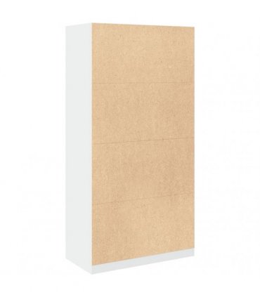 vidaXL Wardrobe White 100x50x200 cm Engineered Wood